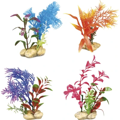 Afbeelding van Flamingo Aquariumaccessoire Plant Plastic Botanica Willekeurig 5 x 12 cm