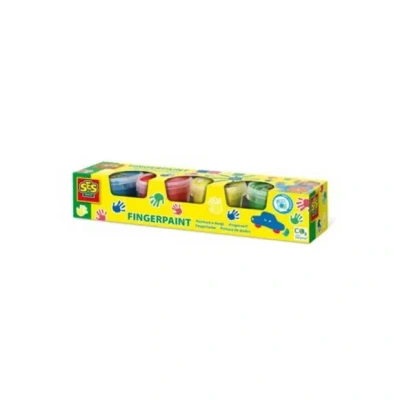 Afbeelding van SES Vingerverf Primaire Kleuren, 4x110ml