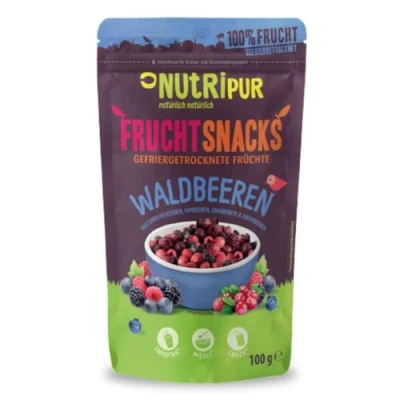 Afbeelding van gevriesdroogde frambozen, 100 g braam, bosbessen, cranberries, niet zoet, gedroogde vruchten, bessen, nutripur noedels