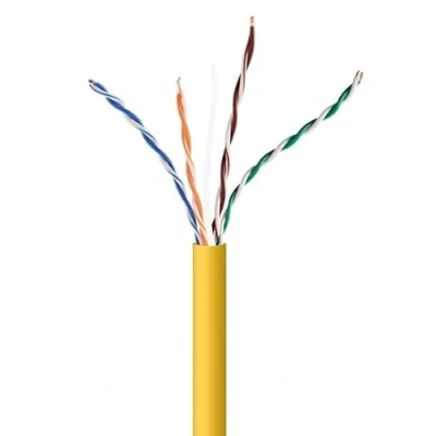 Afbeelding van Stevige FTP netwerkkabel categorie 5e GEMBIRD UPC 5004E SOL Y Geel 305 m