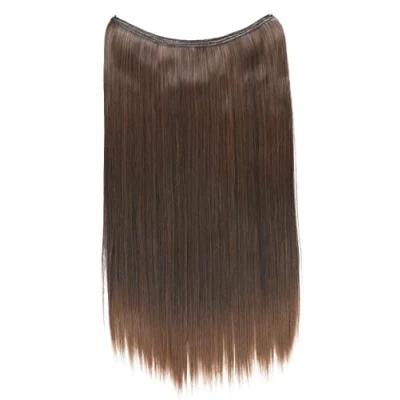 Afbeelding van PPRETTYSHOP 50cm 1 Inslagverlenging Met Elastische Band Haarverlenging Haarstukje Glad Hittebestendig Bruin Mix E106