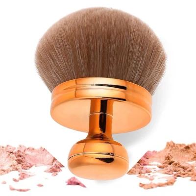 Afbeelding van 1 x blushkwast, blush make up kwast, grote schuine foundationkwast, zelflooiende kwast voor Kabuki upkwast, kunsthaar,