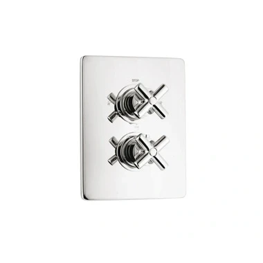 Afbeelding van Huber Suite Inbouw thermostaat met 2 omsteller Chroom 369Q.01H.CR