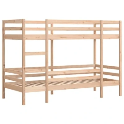 Afbeelding van vidaXL Stapelbed massief grenenhout 80x200 cm