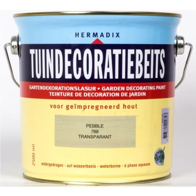 Afbeelding van Hermadix Tuindecoratiebeits Transparant 788 Pebble 2,5 liter Tuinbeits