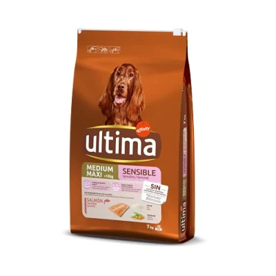 Afbeelding van 7kg Ultima Medium / Maxi Sensitive Lachs Hundefutter trocken