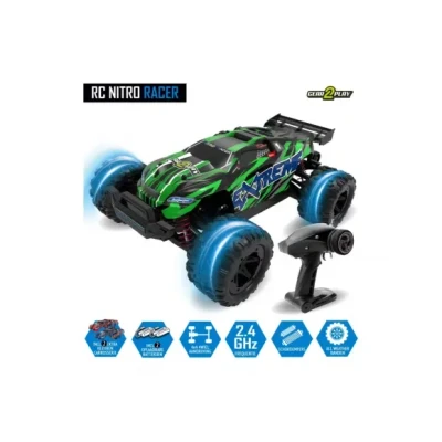 Afbeelding van Gear2Play RC Nitro Racer Terreinwagen 1:18 Incl. 2 oplaadbare batterijen All weather Terreinbanden High Speed 30 km/u