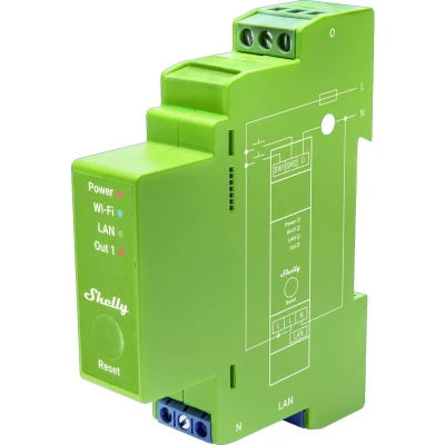 Afbeelding van Shelly Pro Dimmer 1PM DIN railrelais Bluetooth, WiFi