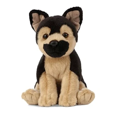Afbeelding van Living Nature Duitse herdershond, realistisch pluche dier voor honden, 16 cm