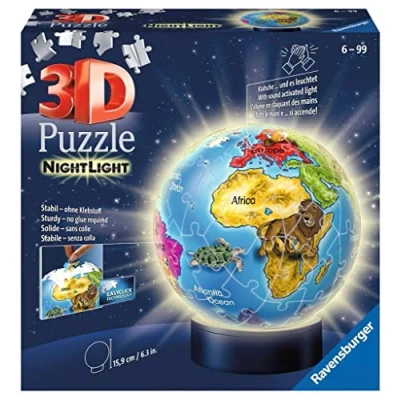 Image de Puzzle 3D 72 pièces Globe Illuminé Ravensburger