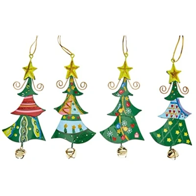 Afbeelding van Small Foot Metalen Kersthangers Kerstboom, 4st.