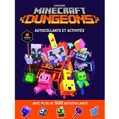 Afbeelding van Minecraft dungeons autocollants et activites + 500 autocolla