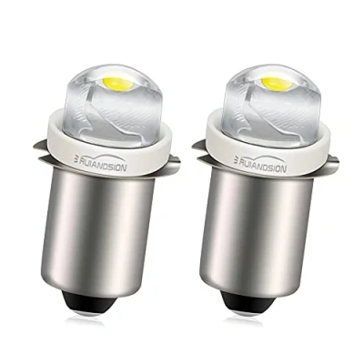 Afbeelding van Ruiandsion Set van 2 witte P13.5S LED lampen 3 18V 0,5W 6000K 100lumen negatieve aarde