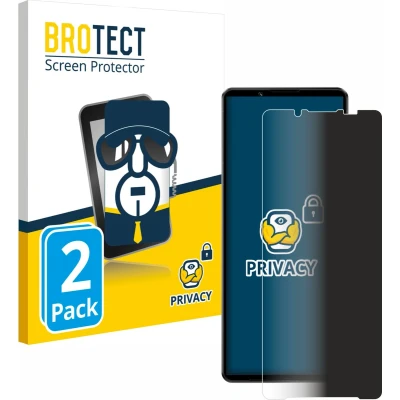 Afbeelding van BROTECT privacy screenprotector voor Sony Xperia 1 IV Folie Beschermfolie Blauwlichtfilter (2 Stuks)