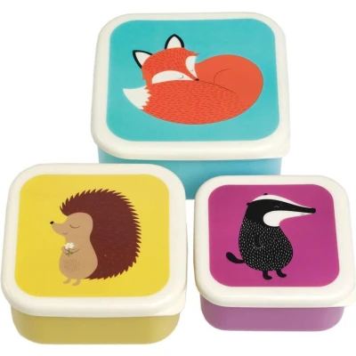 Afbeelding van Rex london snackdoosjes rusty the fox &amp; friends 3st