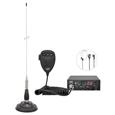 Afbeelding van PNI CB Escort HP 8001L ASQ ML100 antenne, sigarettenaansteker en HS81L hoofdtelefoon inbegrepen