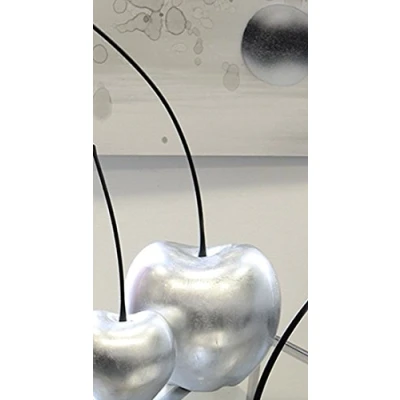 Afbeelding van Casablanca 36765 Sculptuur kersen viering keramiek zilver 60 x 25 cm