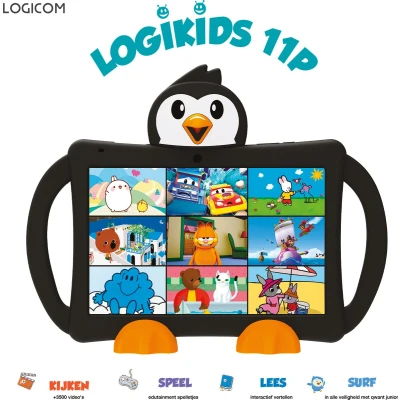 Afbeelding van Logikids 11 Kindertablet 10.1 Inch 32GB Beschermhoes Android 14 Ouderlijke Toezicht
