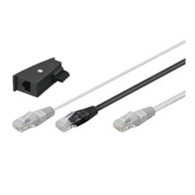 Image de Wentronic câble y rj45 avec adaptateur tae 2 fiches vers fiche