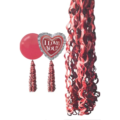 Afbeelding van Ballonstaart rood 86 x15cm