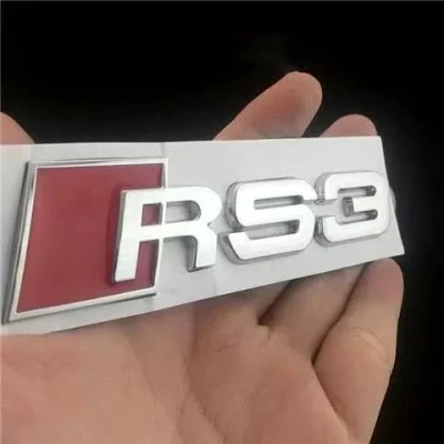 Afbeelding van SANSANS RS3 Logo Sticker Embleem Letter Auto Decoratief A
