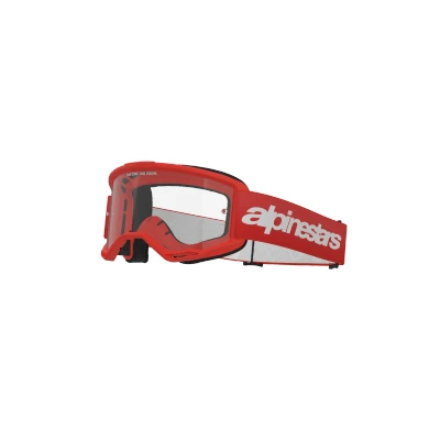Afbeelding van Alpinestars Vision 3 Wordmark Crossbril Rood (Lens: Helder)