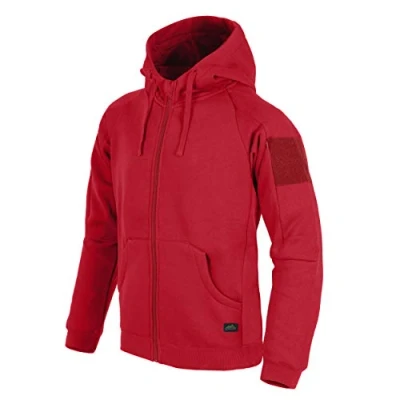 Afbeelding van Helikon Tex Urban Tactical Lite capuchontrui met doorlopende ritssluiting, rood