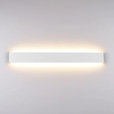 Afbeelding van Klighten Led wandlamp voor binnen, 30 W, 91 cm, moderne wandverlichting, van aluminium, slaapkamer, woonkamer, trappen, 3000 lumen, warm wit, K, wit