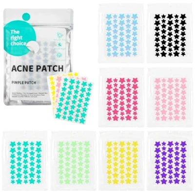 Afbeelding van VMUTGA Lot de 320 patchs Pimple, 3 tailles, à l&#039;huile d&#039;arbre thé, hydrocolloïde, anti boutons, imperméables et respirants, jour nuit, 10/12/14 mm