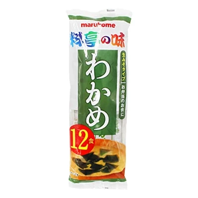 Afbeelding van Marukome Miso Soup instant zakjes met wakame, 12 x 18 g