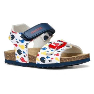 Afbeelding van Geox B Chalki Boy sandalen voor babyjongens, Wit/Rood