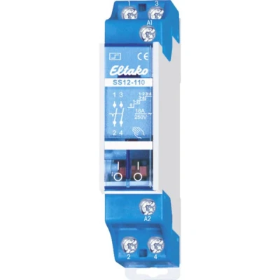 Afbeelding van Eltako SS12 110 12V Stroomstootschakelaar DIN rail 2x NO 12 V 10 A 2300 W 1 stuk(s)