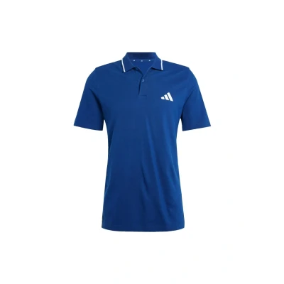 Afbeelding van adidas Sportswear Essentials Stripes Poloshirt Dark blue white, Heren, Maat: Small, white