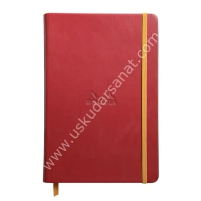 Afbeelding van Rhodia 118753C Rhodiarama Book (DIN A5, 14,8 x 21 cm notitieboek met elastiek, gelinieerd, 96 vellen) 1 stuk framboosroze