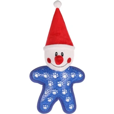 Afbeelding van Flamingo Dalo Speelgoed Honden Kerst Hs Sneeuwman Wit 19x11,5x37cm 1st 137133