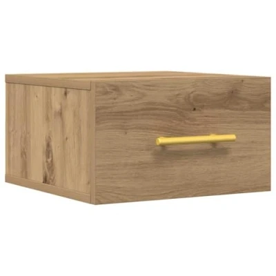 Afbeelding van vidaXL Wandgemonteerde nachtkast Artisan eiken Hout Klein Opslagkast