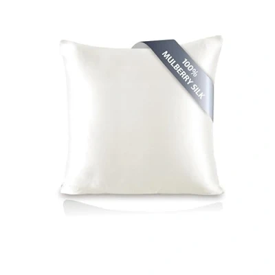 Afbeelding van townssilk Kussensloop van 100% natuurlijke moerbeizijde, voor haar en huid, 19 mm zijde aan beide zijden, 1 stuk, zijde, natuurwit, standaard 65 x cm