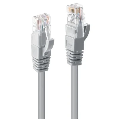 Image de Lindy Cordon de raccordement RJ 45 (M) pour 20 m UTP CAT 6 moulé sans crochet bloqué gris