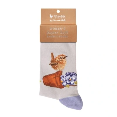 Afbeelding van Wrendale Sokken Vogel &#039;Pottering About&#039; Wren Socks