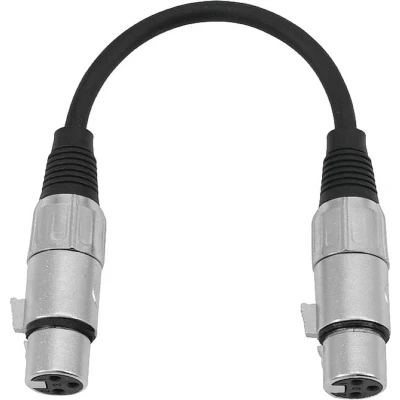 Afbeelding van Omnitronic Adaptercable XLR(F)/XLR(F) 0.2m bk