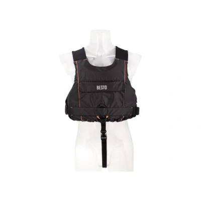 Afbeelding van Besto sailor all black/orange 50n l 70++kg