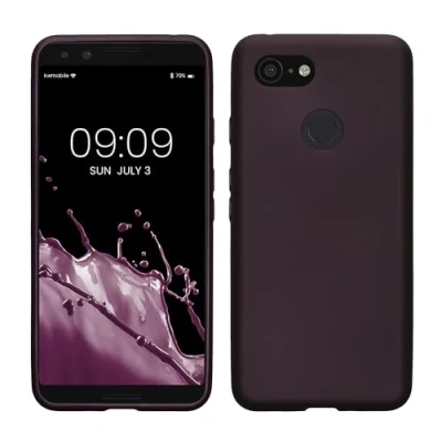 Afbeelding van kwmobile telefoonhoesje geschikt voor Google Pixel 3 Hoesje smartphone Back cover in metallic braam