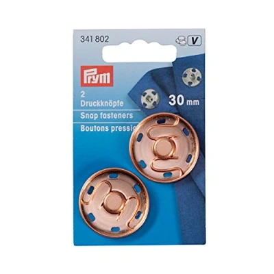 Afbeelding van PRYM Aannaaidrukknoop MS 30MM ROZE GOUD