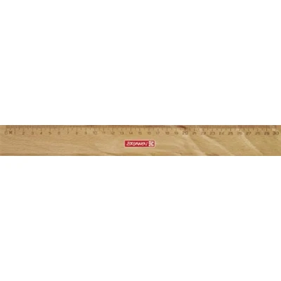Afbeelding van Brunnen liniaal, bureau, school, van hout, beuken, 30 cm, VE10