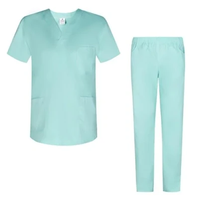 Image de MISEMIYA Uniforms unisexe Scrub Set MZ 8178 Groupe de travail pour adulte, Turquoise, L