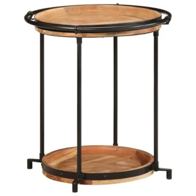 Afbeelding van vidaXL Bijzettafel Ø55x60 cm massief acaciahout