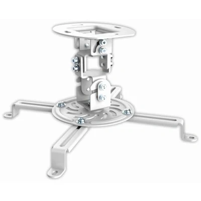 Afbeelding van PureMounts PM SPIDER 10W plafondbeugel kantelbaar en draaibaar voor projector, gatafstand tot 320 mm, plafondafstand 150 draagvermogen 13,5 kg, kleur wit