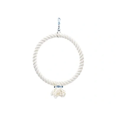 Afbeelding van Nobby vogel speeltouw 1 rings wit 29 cm ST