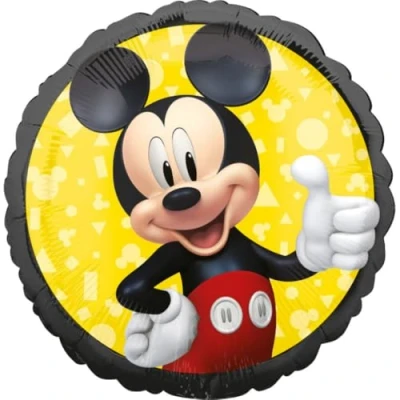 Afbeelding van Amscan Folieballon Mickey Mouse 43 Cm Zwart/geel