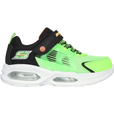Afbeelding van Skechers Prismatrons Sneakers laag voor kinderen, Maat: 34, Lime/black/orange Textiel/ synthetisch